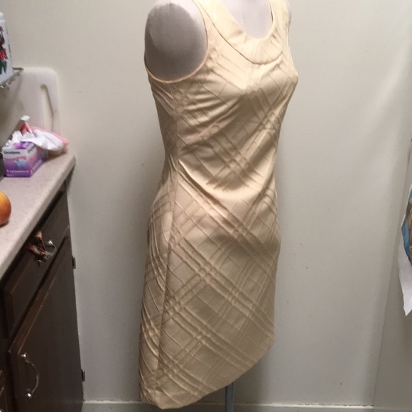 *Evan Picone Yellow Honecomb Sheath Dress - Picture 3 of 6